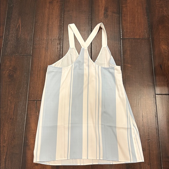 NWOT -Striped Sleeveless Racer Back Cover Up - Picture 3 of 3